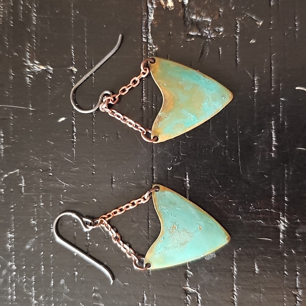 Turquoise and Gold Earring Set